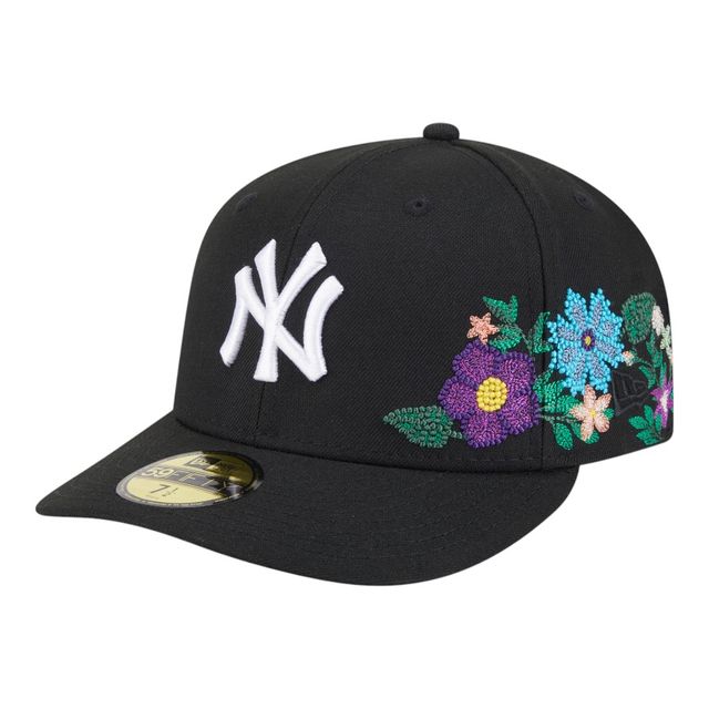 New Era New York Yankees Tonal Floral Fitted Black Hat