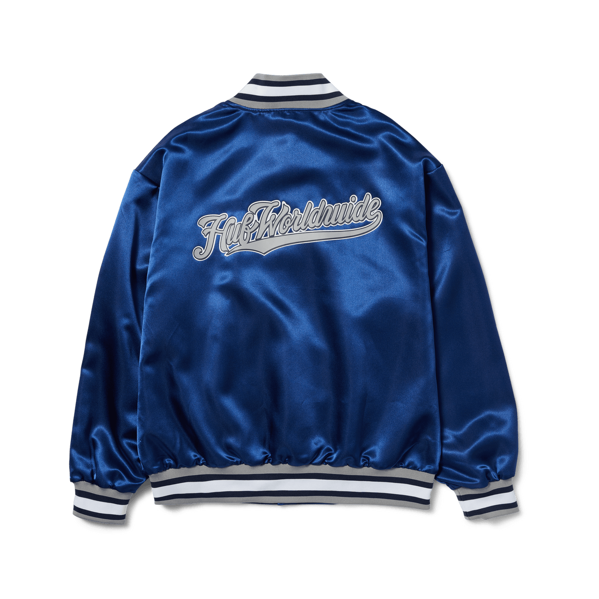 Huf Crackerjack Satin Baseball Navy Jacket