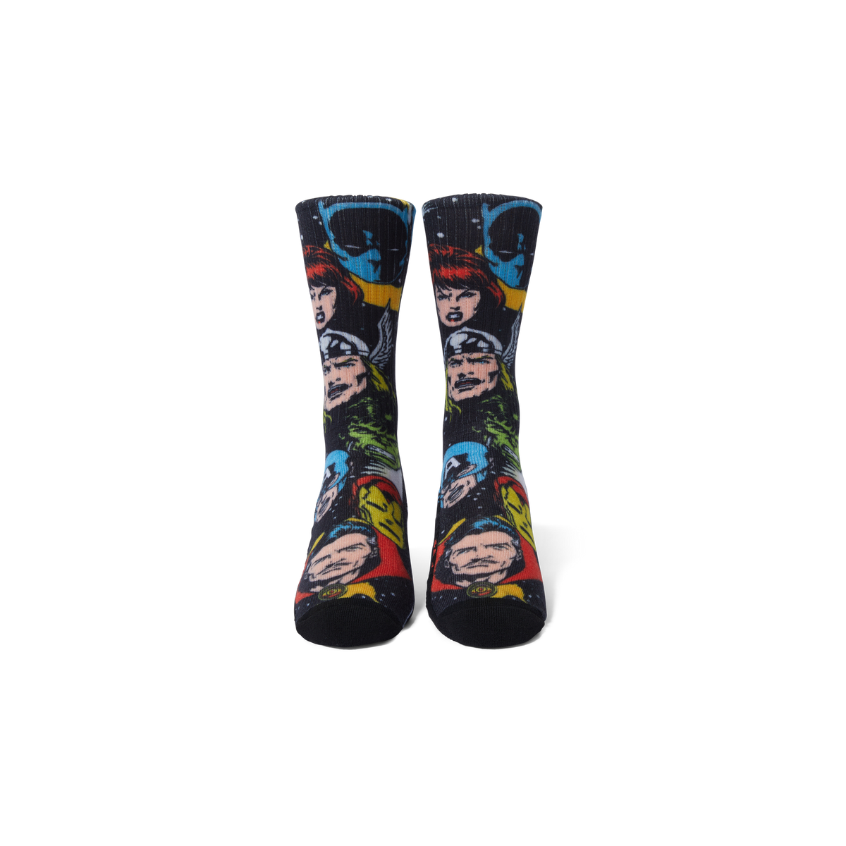 Huf X Avengers Galactic Heads Crew Black Socks
