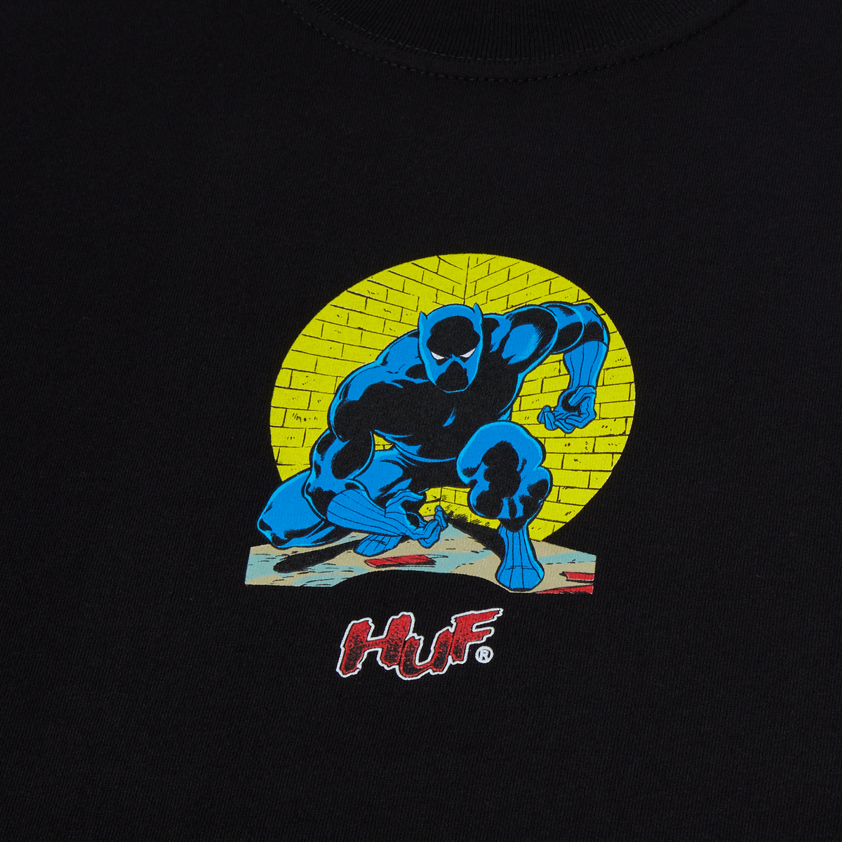 Huf X Avengers Night Prowling Black Tee