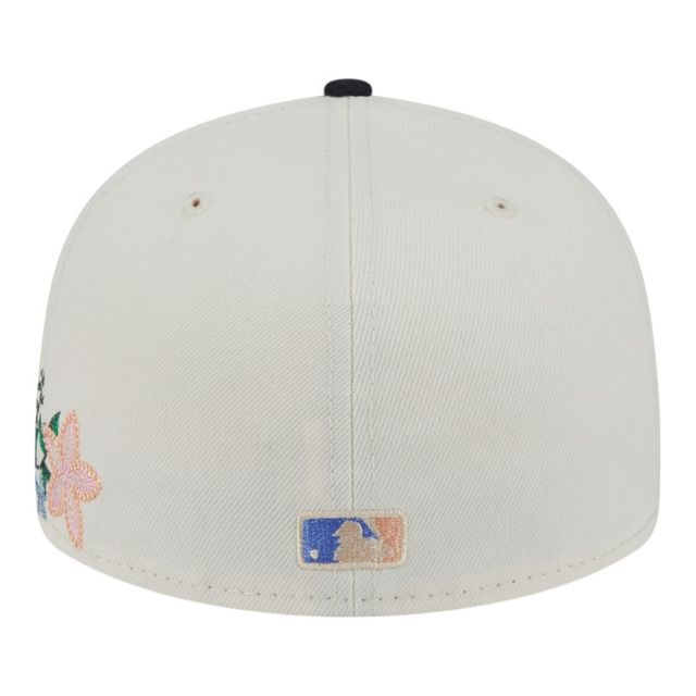 New Era New York Yankees Tonal Floral Fitted Cream Hat