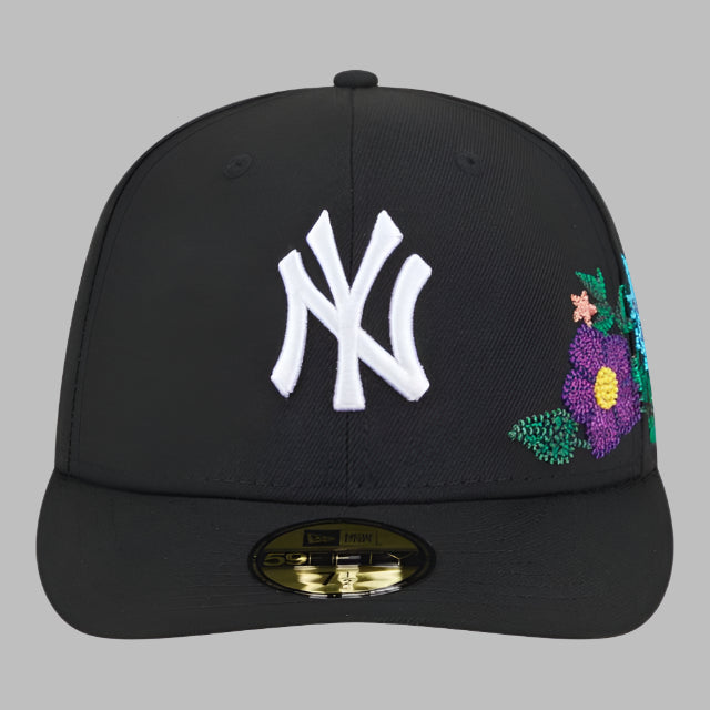 New Era New York Yankees Tonal Floral Fitted Black Hat