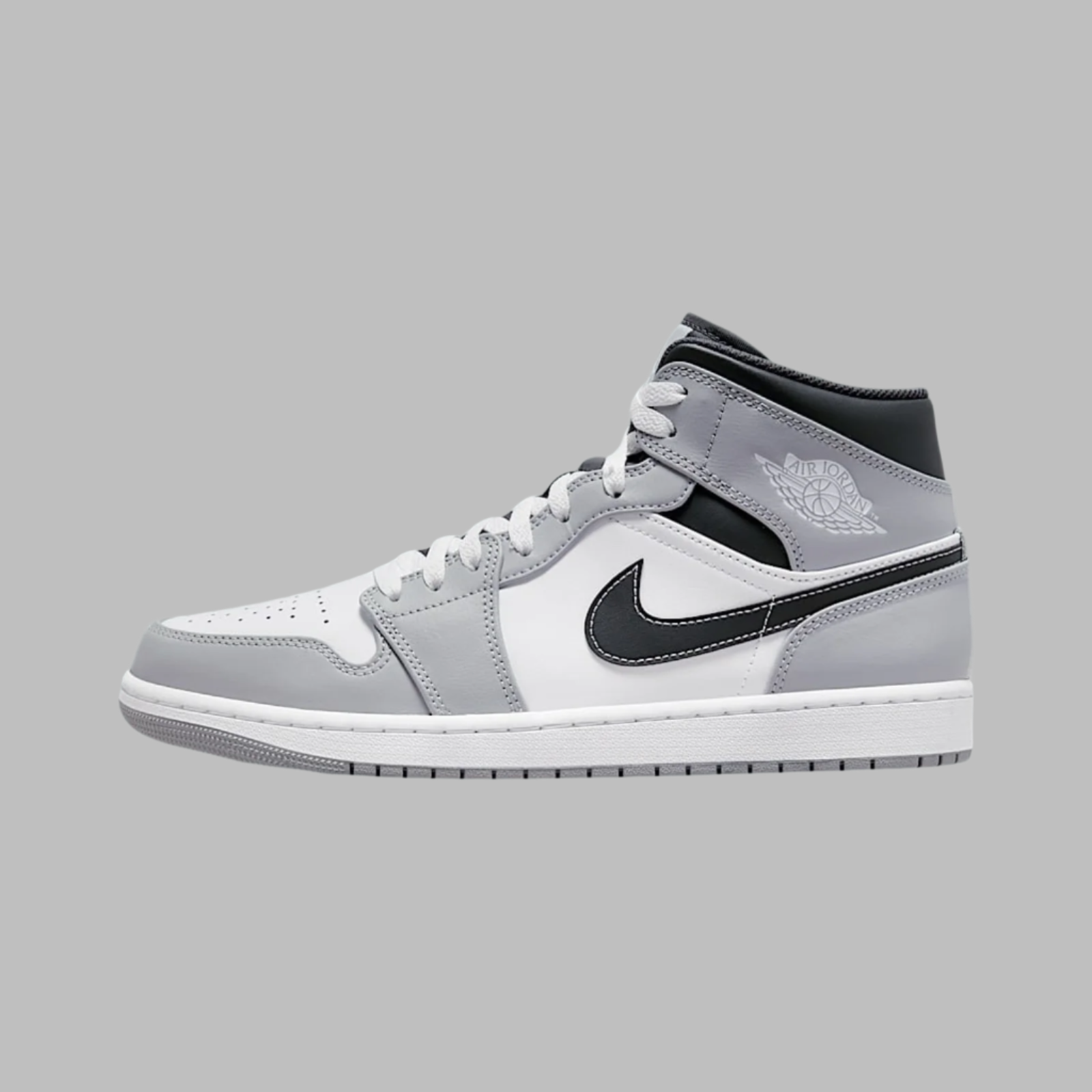 Air Jordan 1 Mid Light Smoke Anthracite