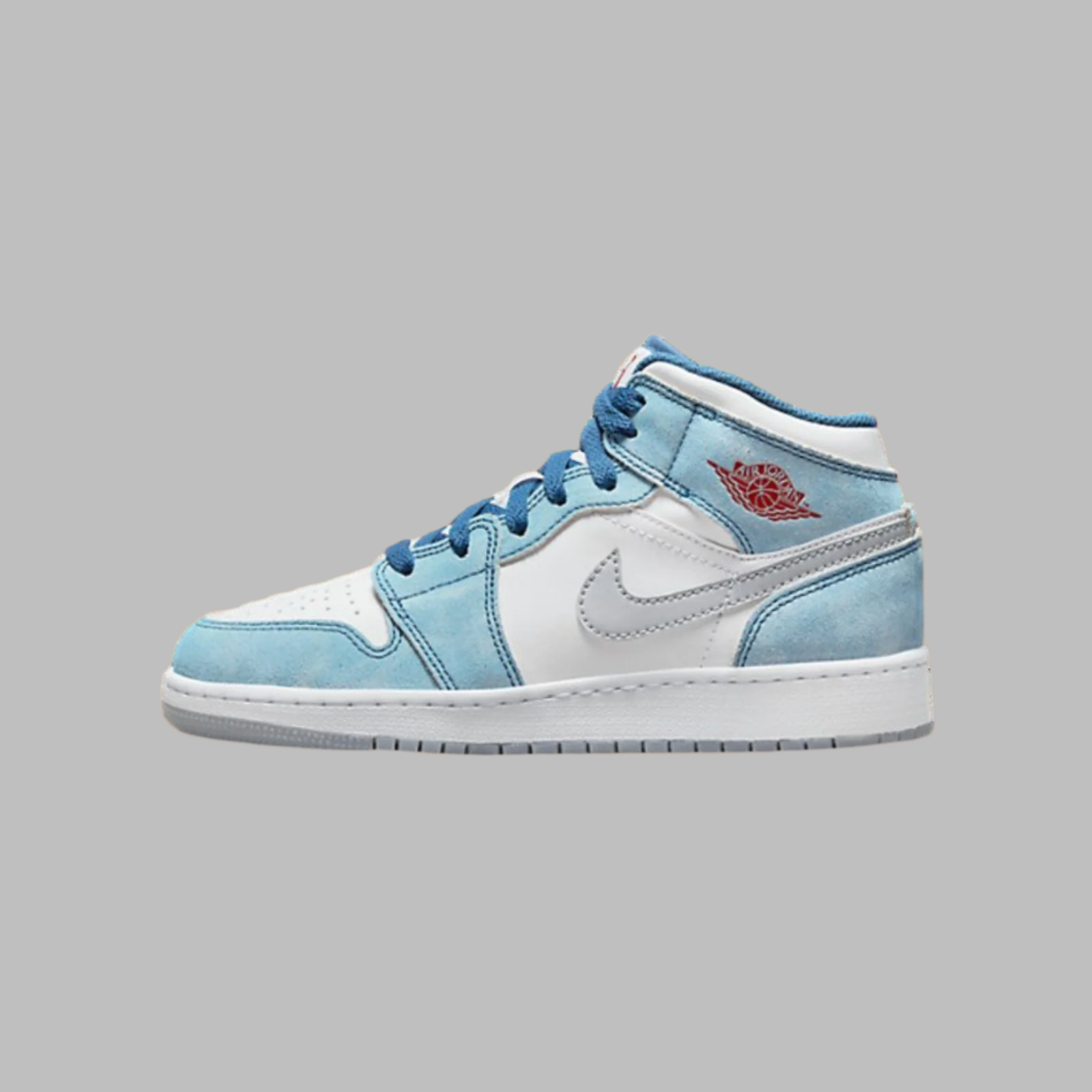 Jordan 1 Mid SE French Blue Light Steel (GS