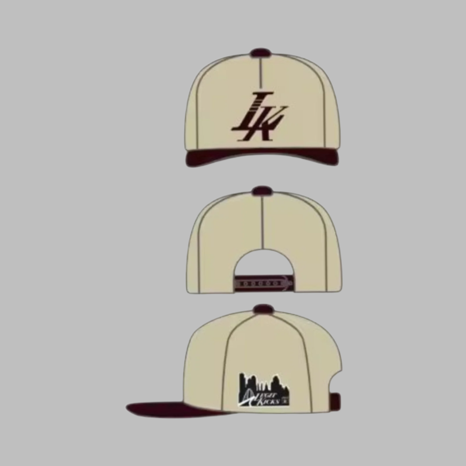 Legit Kicks Snapback (Burgundy&Cream)
