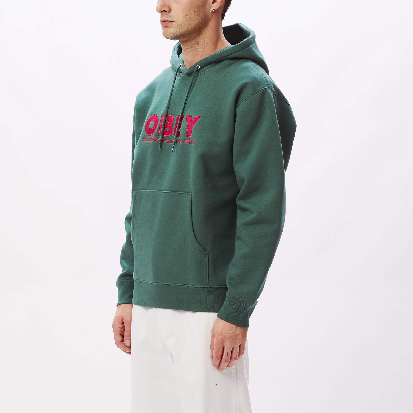 Obey Hubbs Pullover Hoodie Mallard Green - Legitkicks.ca