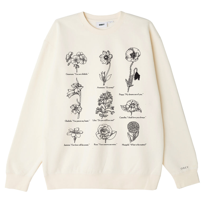 Obey Sweatshirt Flower Packet Sago