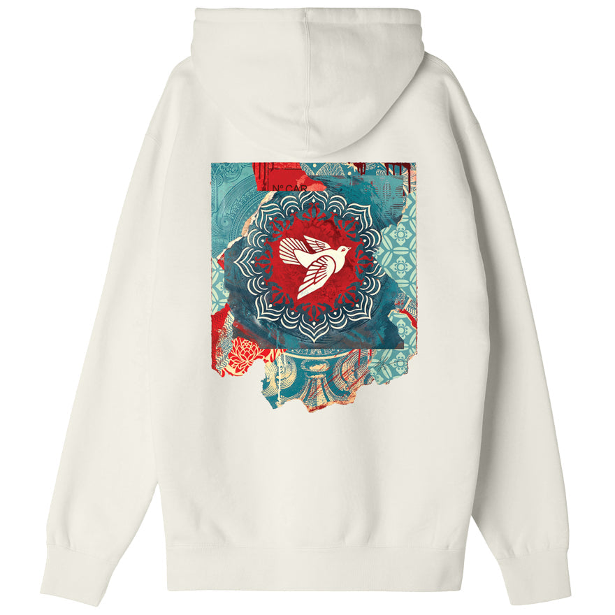 Peace Dove Blue Heavyweight Pullover Hood