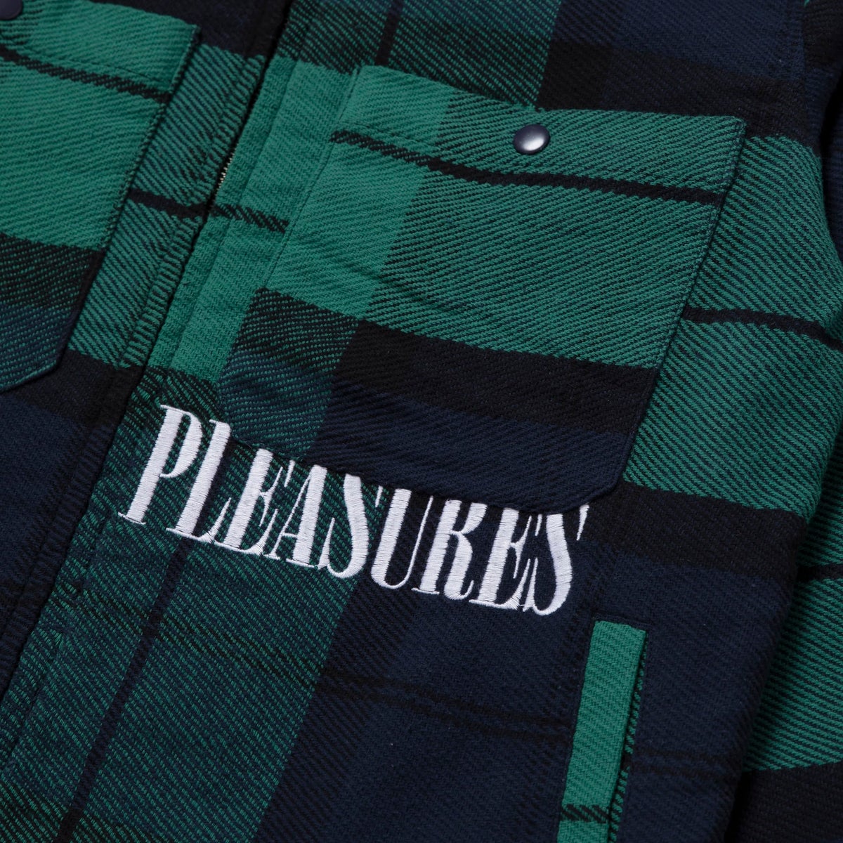 Huf X Pleasures Blackwatch Work Jacket Navy
