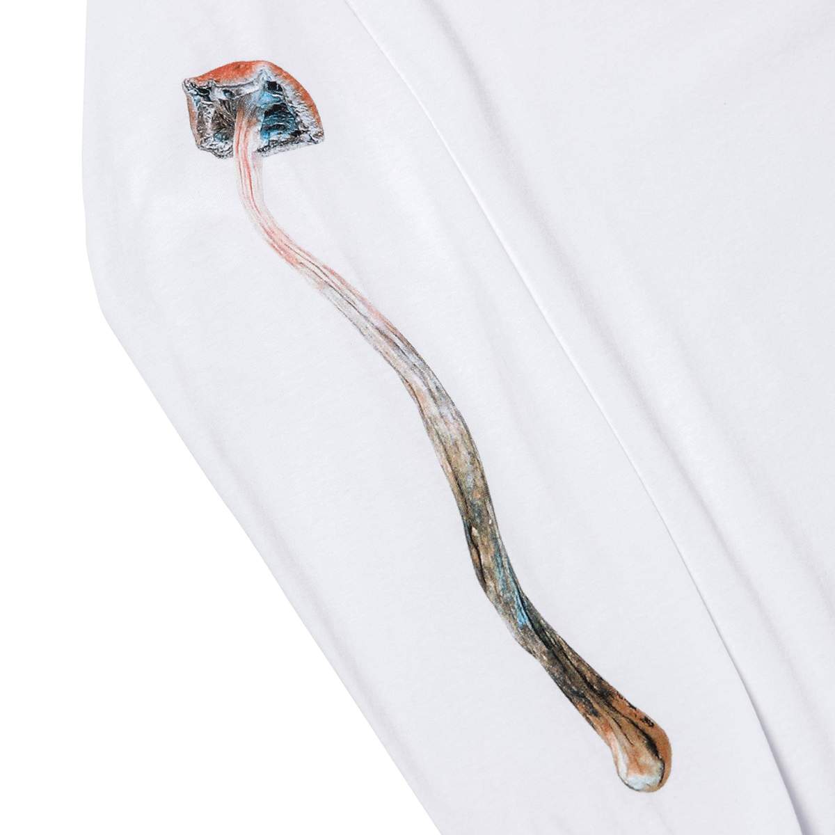 HUF x Pleasures Spore L/S Tee, White