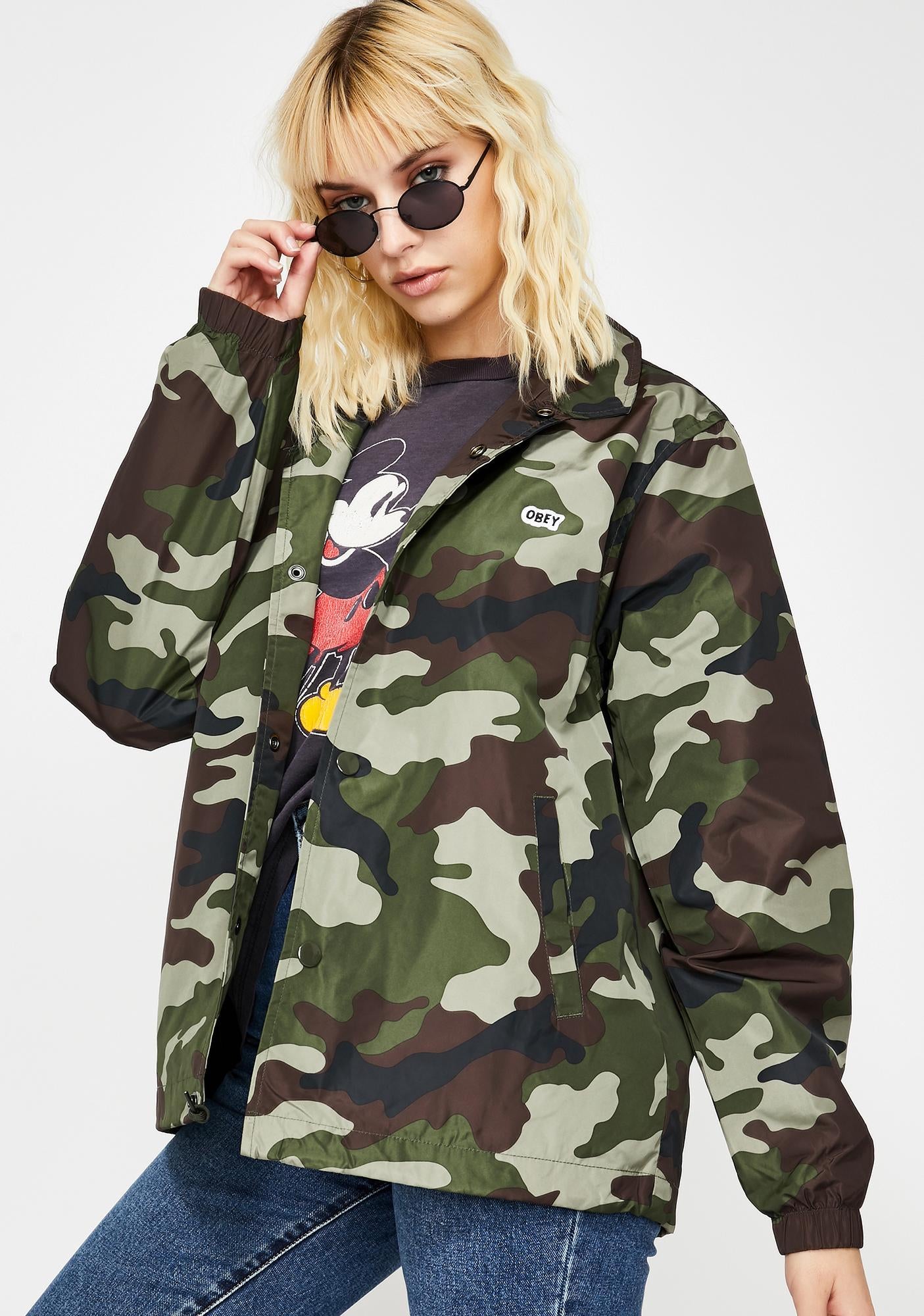 Obey Core Coaches Jacket Field Camo - Legitkicks.ca