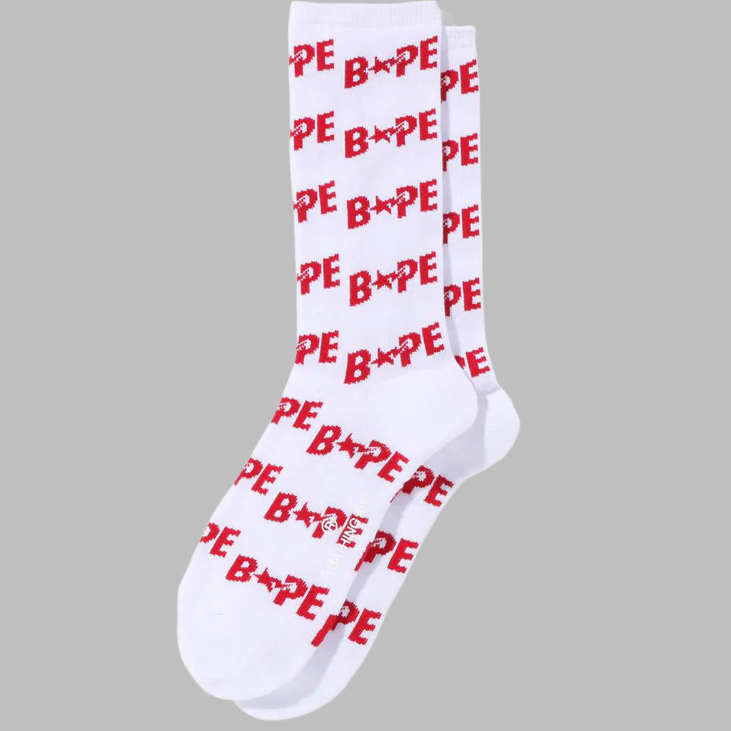 Bape Socks Red