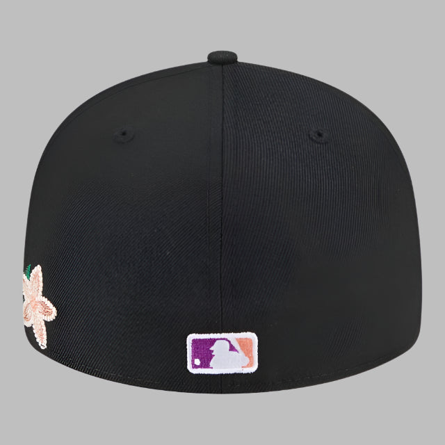 New Era Los Angeles Dodgers Tonal Floral Fitted Cream Hat