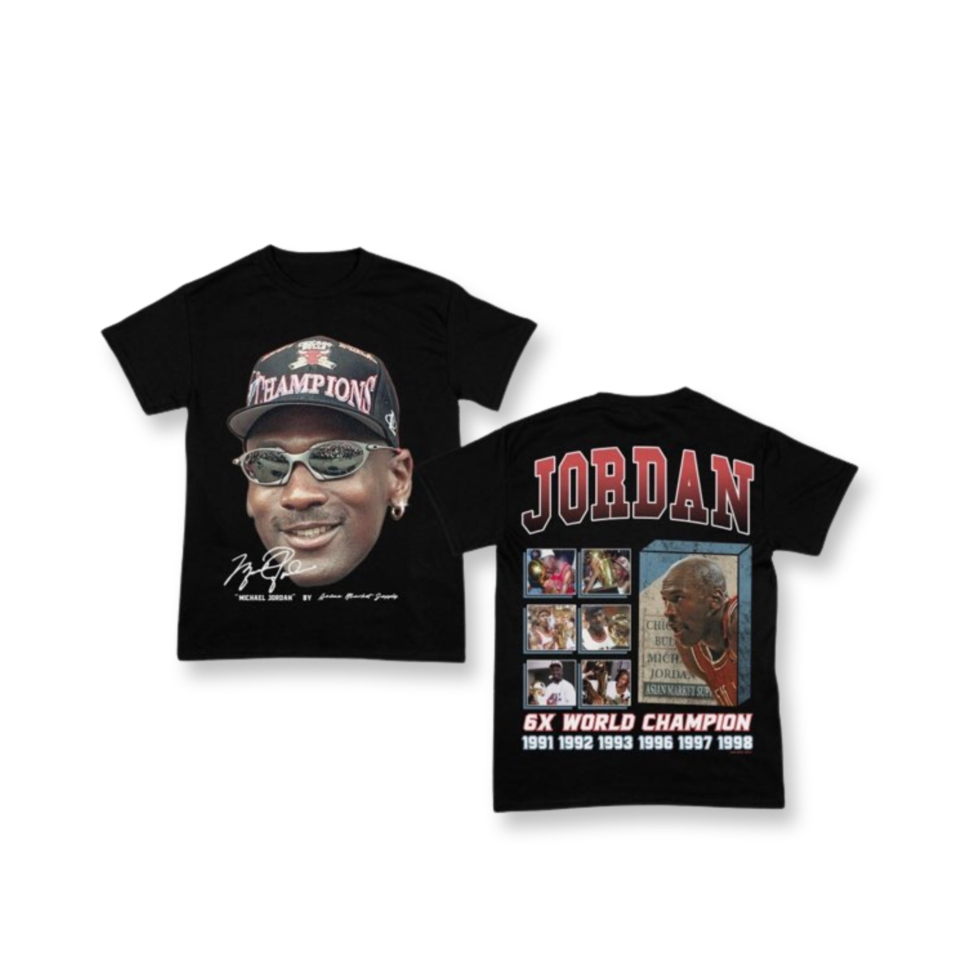 Chicago MJ champion Black T-shirt