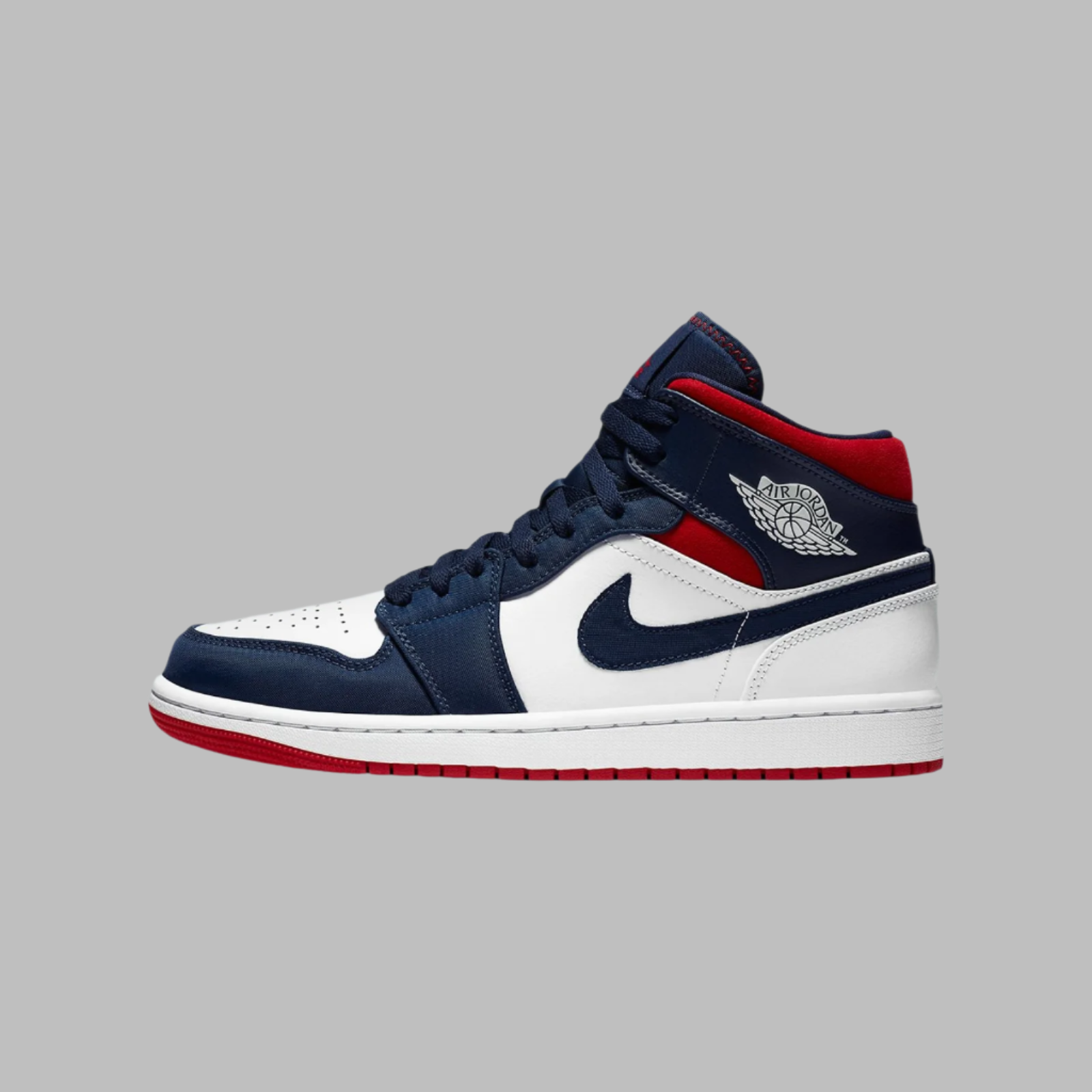 Air Jordan 1 Mid SE White University Red
