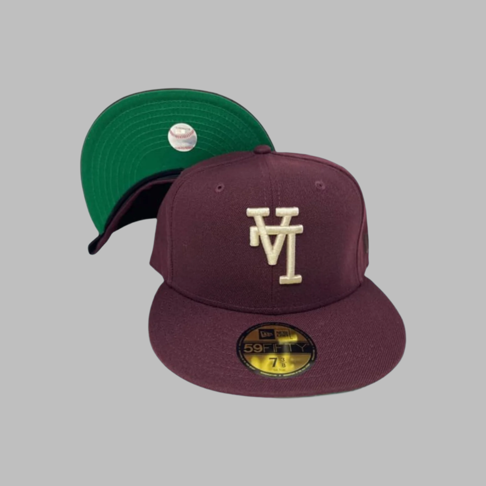 New Era LA Dodgers Maroon Upside Down Fitted