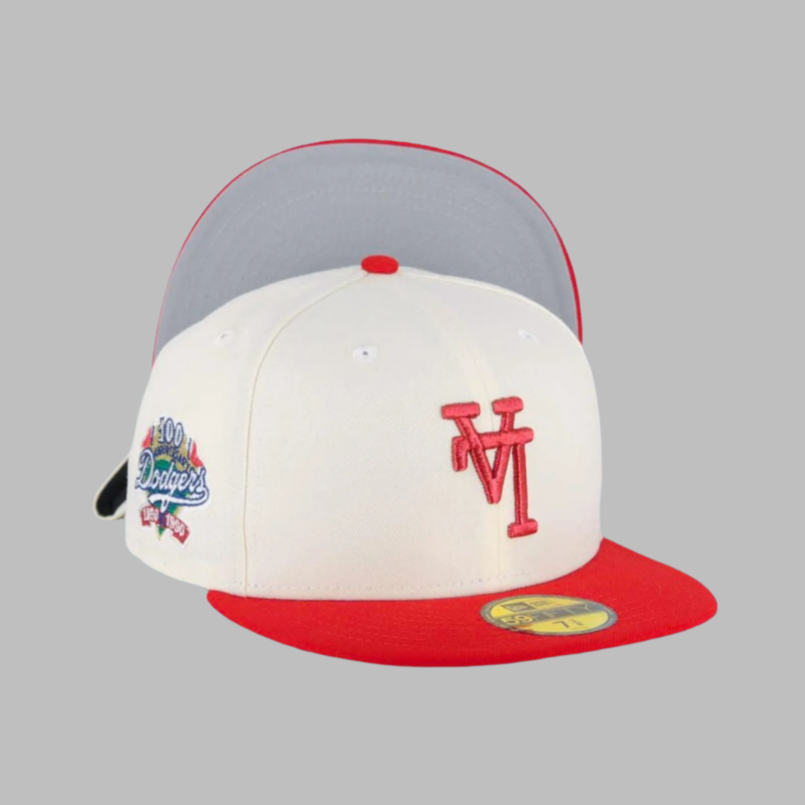 New Era LA Dodgers Red/Cream Upside Down Fitted
