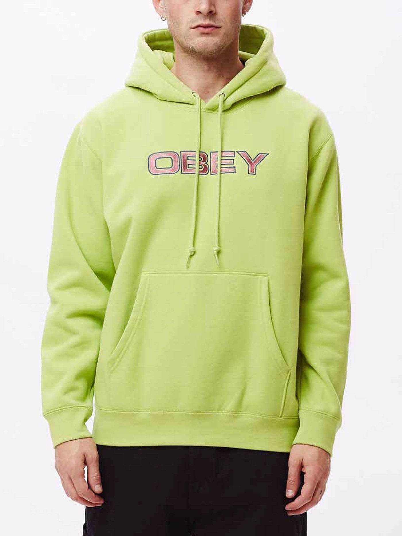 Obey Trace Pullover Hoodie Key Lime - Legitkicks.ca 