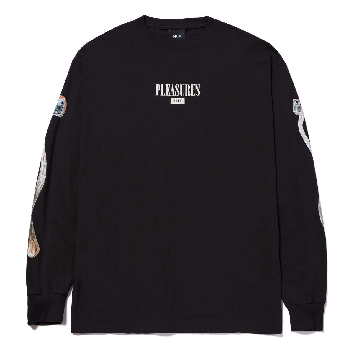 HUF x Pleasures Spore L/S tee, Black