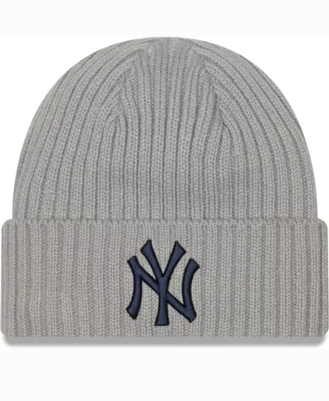 New Era New York Yankees Core Classic Knit Beanie Grey