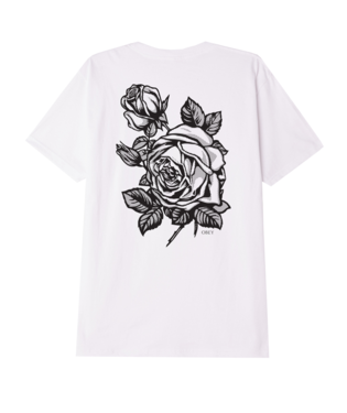 Obey T-shirt Flower Rubylith White